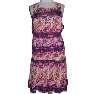 NWT Gabby Skye Sleeveless Dress Size 6 Sheer Lined S